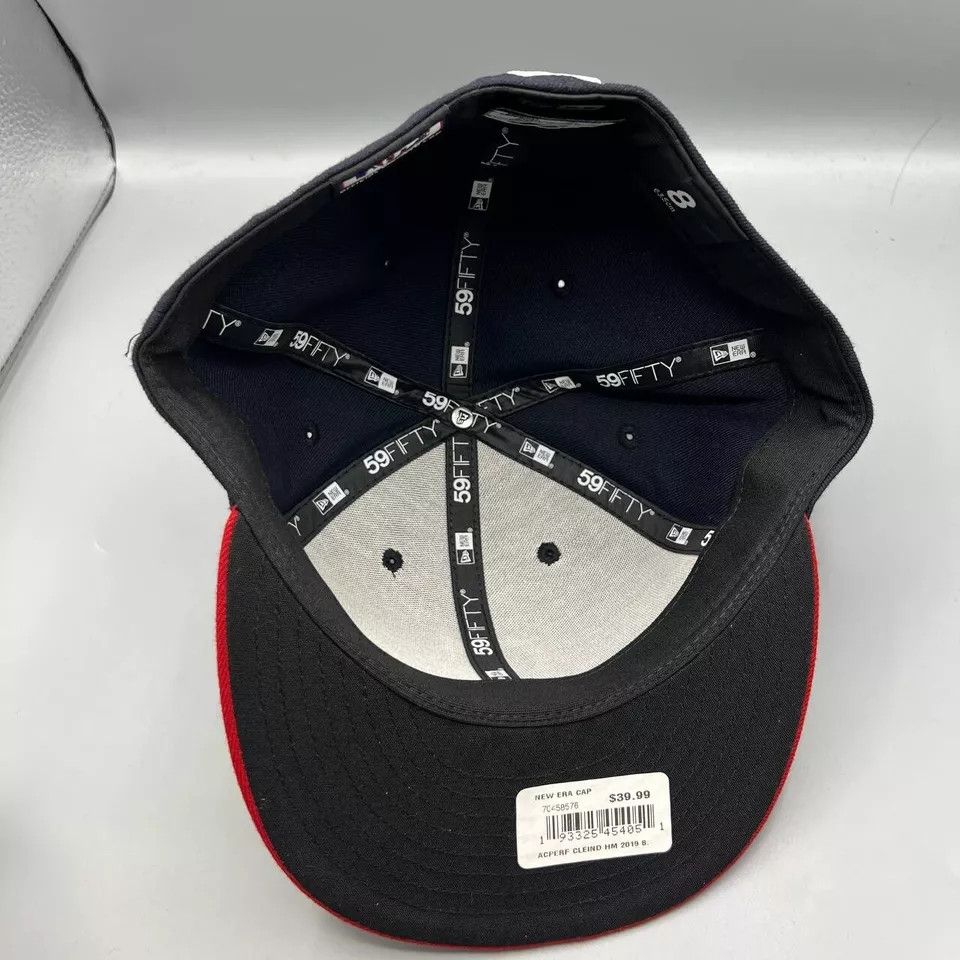 New Era Cleveland Indians Guardians Hat Men 8 Fitted Cap New Size ONE SIZE - 5 Thumbnail