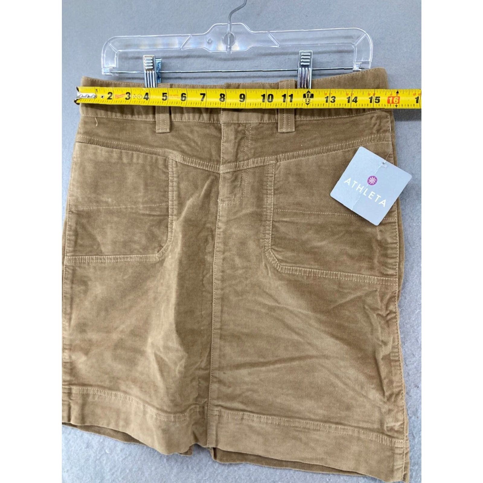 Athleta Athleta Skirt Womens 6 Khaki Stretch Mini NWT Size 28" / US 6 / IT 42 - 2 Thumbnail