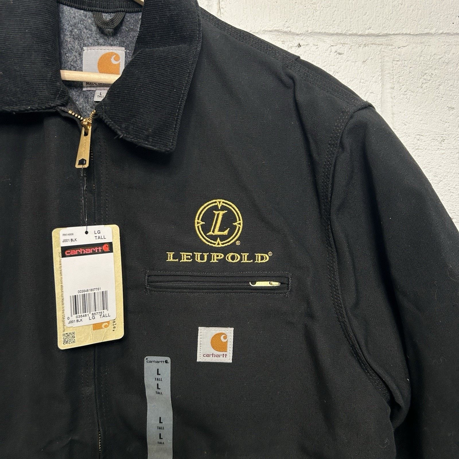 Carhartt Y2K Carhartt Blanket-Lined Detroit Jacket “Black” Leupold Size US L / EU 52-54 / 3 - 3 Thumbnail
