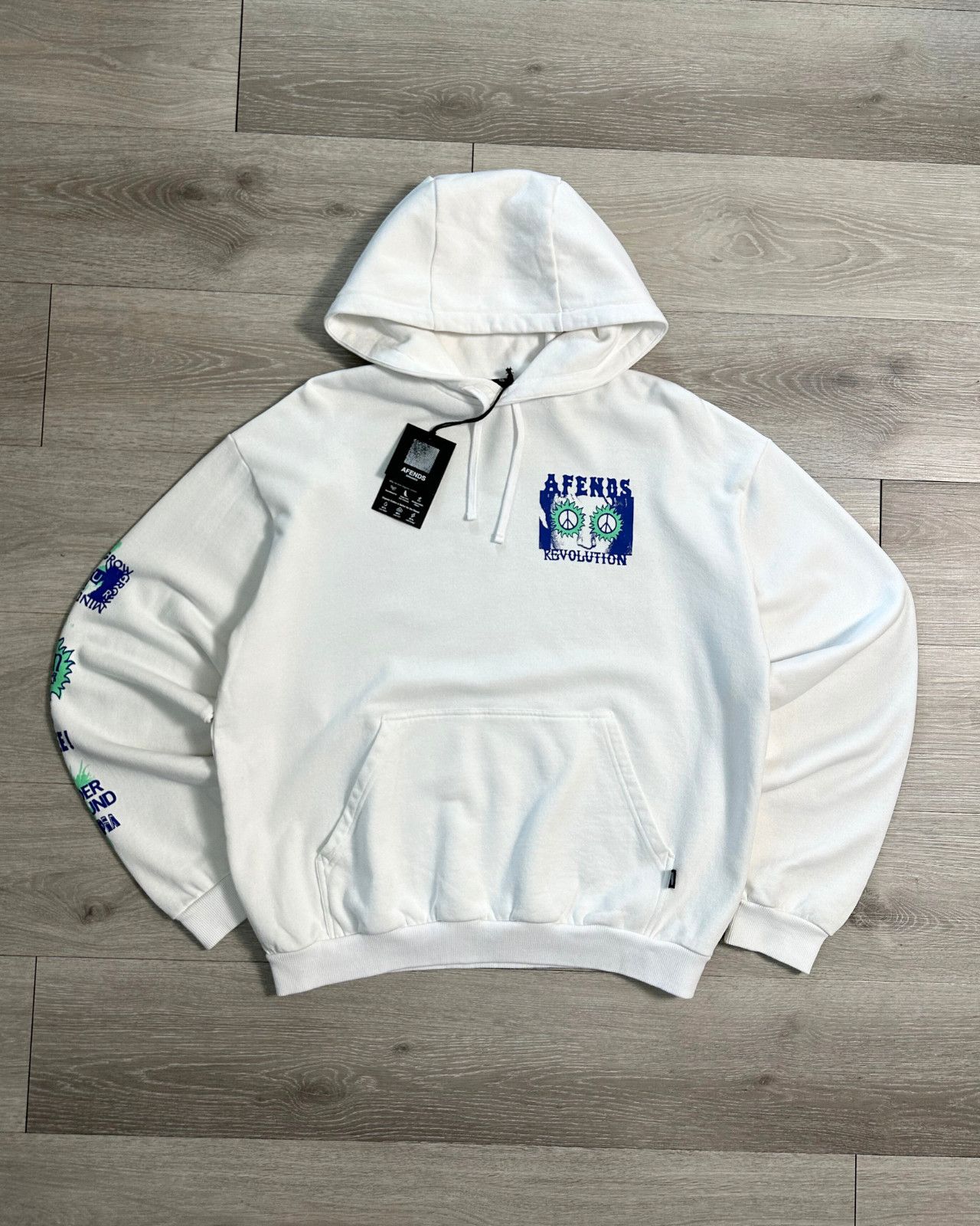 Afends NWT Afends - Utopia - Men's White Organic Hoodie - Medium Size US M / EU 48-50 / 2 - 1 Thumbnail
