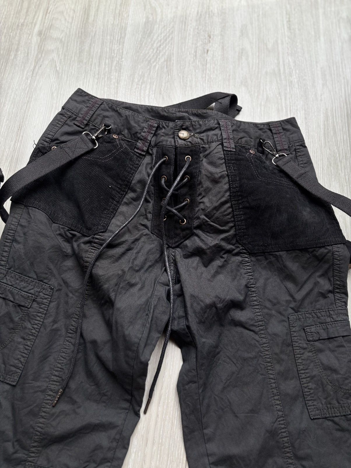 Japanese Brand VERTGARMENTS lace up flare pants Size US 30 / EU 46 - 2 Thumbnail