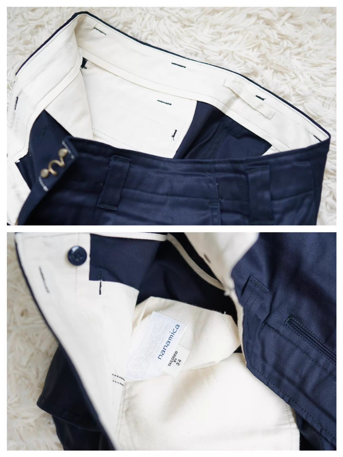 Nanamica nanamica Hi-Waist Twill Straight Pants Deep Indigo 34 S Japan Size US 34 / EU 50 - 6 Thumbnail