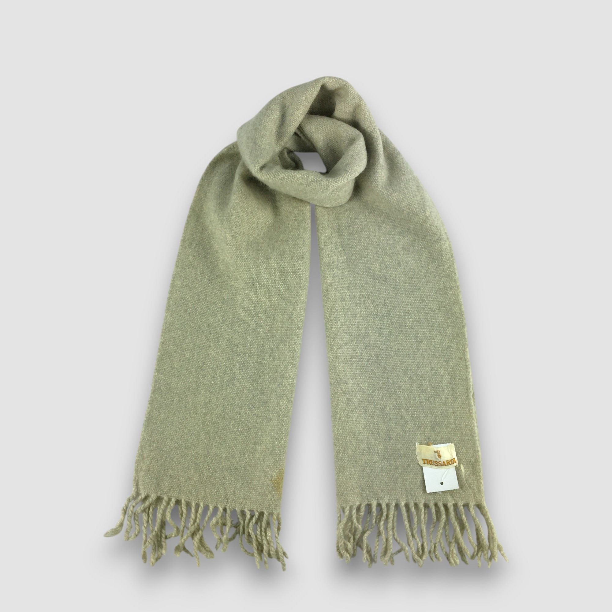 Trussardi Vintage Trussardi Scarf Muffler Wool Cashmere Scarves Size ONE SIZE - 1 Thumbnail
