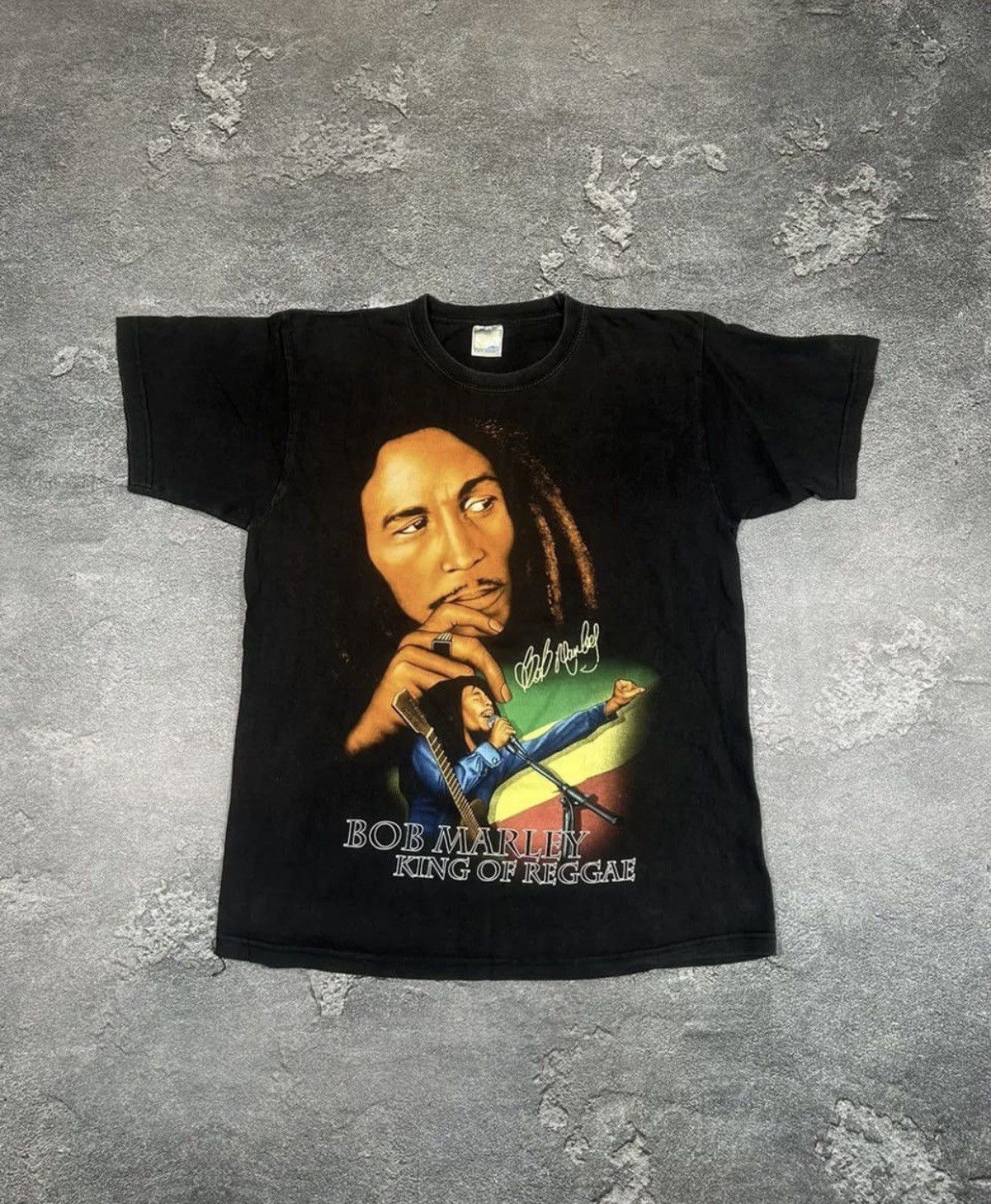Band Tees × Bob Marley × Vintage Bob Marley King of Reggae T-Shirt Size US L / EU 52-54 / 3 - 1 Thumbnail