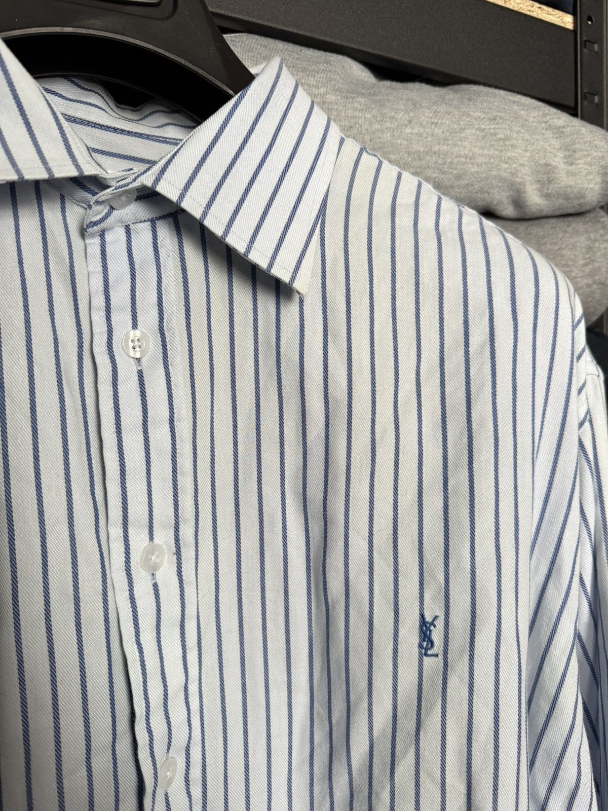 Vintage × Yves Saint Laurent Vintage YSL Yves Saint Laurent rare shirt Size US XL / EU 56 / 4 - 4 Thumbnail