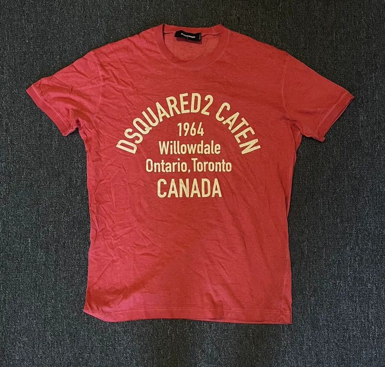Dsquared2 Dsquared2 Red Graphic Short Sleeve T-Shirt-yf Size US L / EU 52-54 / 3 - 1 Thumbnail