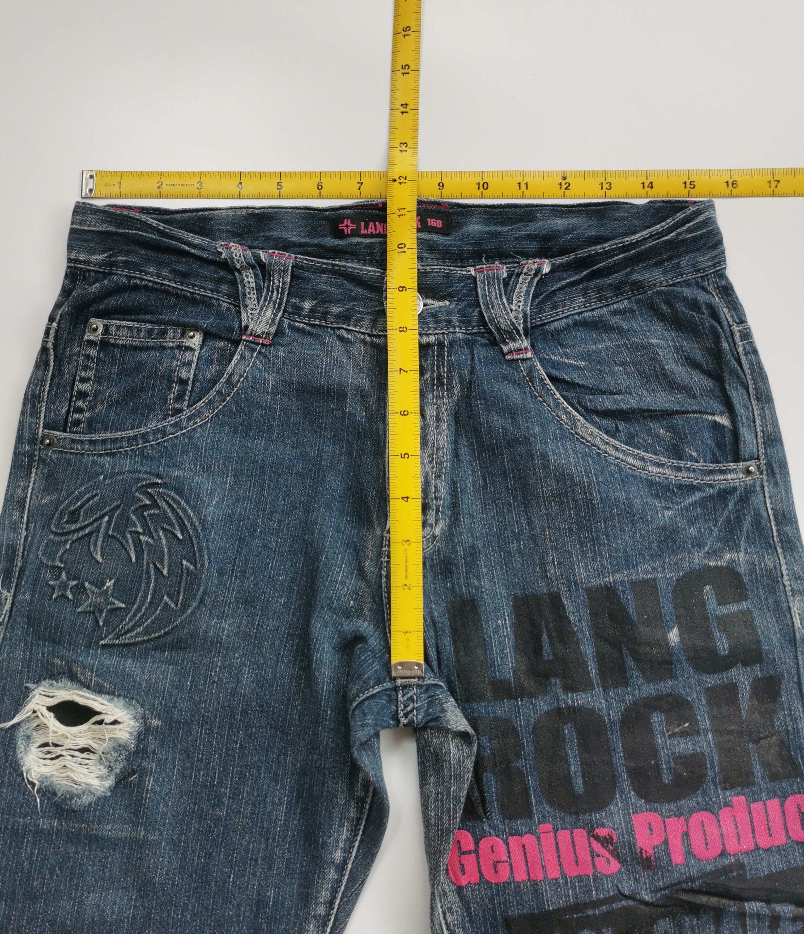 Yasuyuki Ishii Vintage Japanese Punk Distressed Denim Jeans Size US 31 - 8 Thumbnail