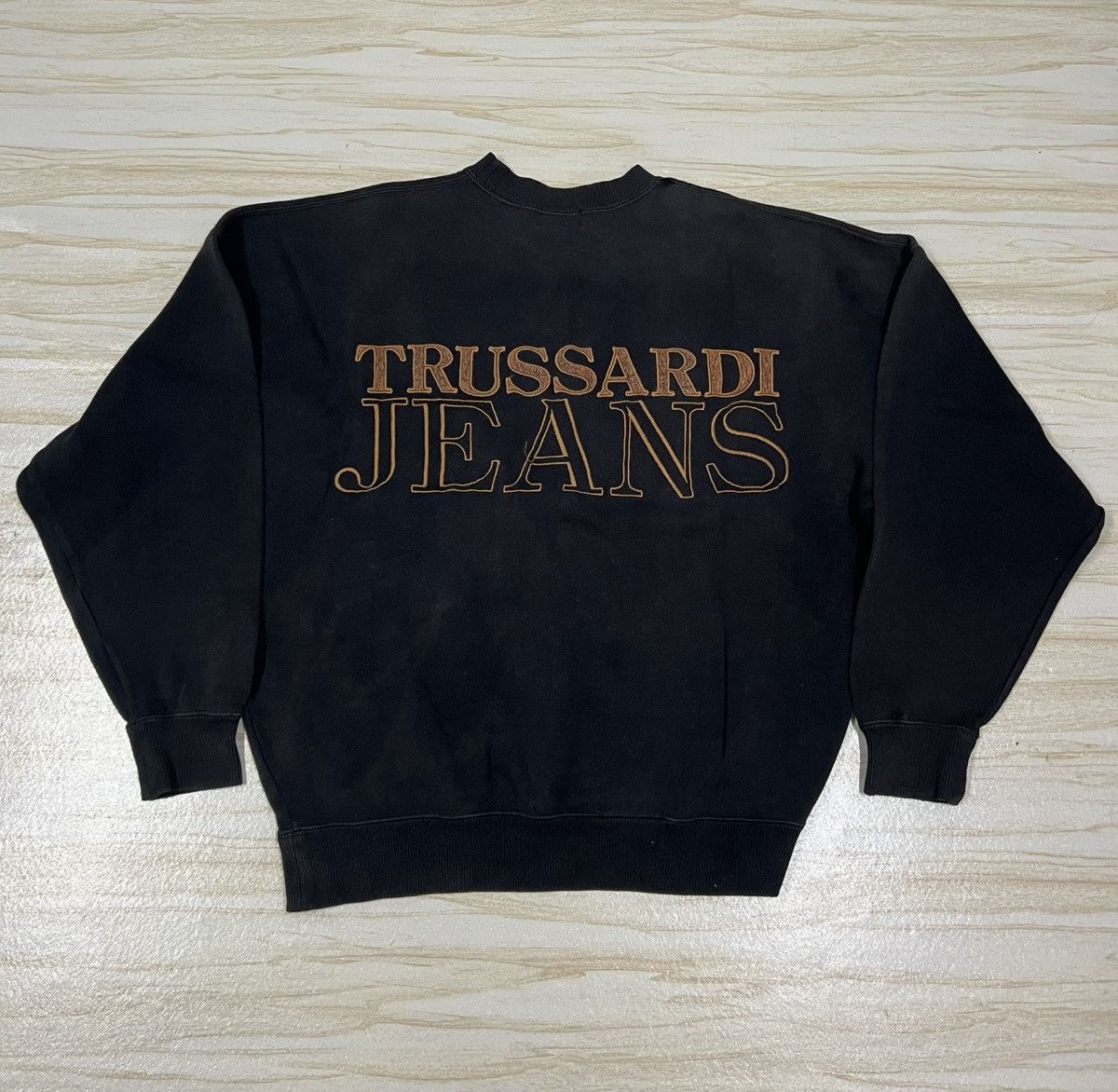 Trussardi 90s Trussardi Jeans Sun Faded Sweatshirt Size US L / EU 52-54 / 3 - 1 Thumbnail