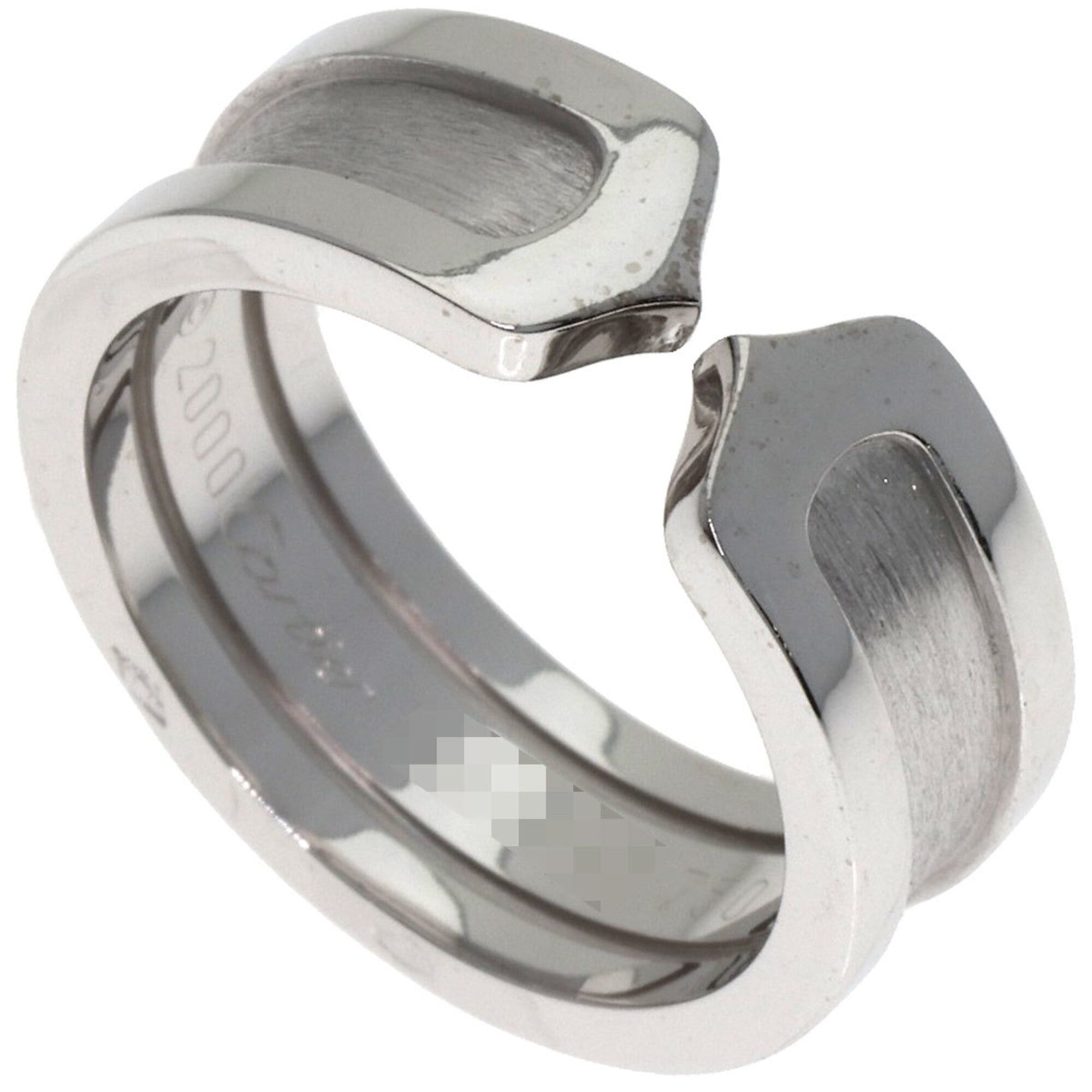 Cartier Cartier C2 #50 Ring, 18K White Gold, Women's, CARTIER Size ONE SIZE - 1 Thumbnail