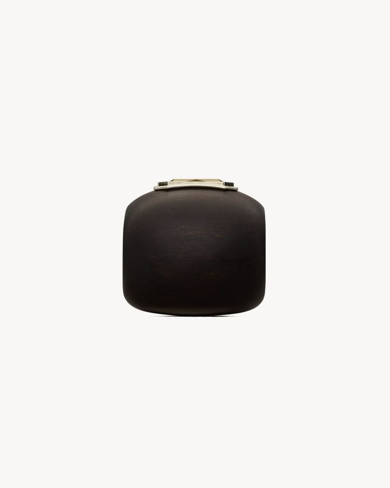 Saint Laurent Paris o1bcso1str0226 Size:M/Crystal Cuff In Bamboo in Black Size ONE SIZE - 5 Thumbnail