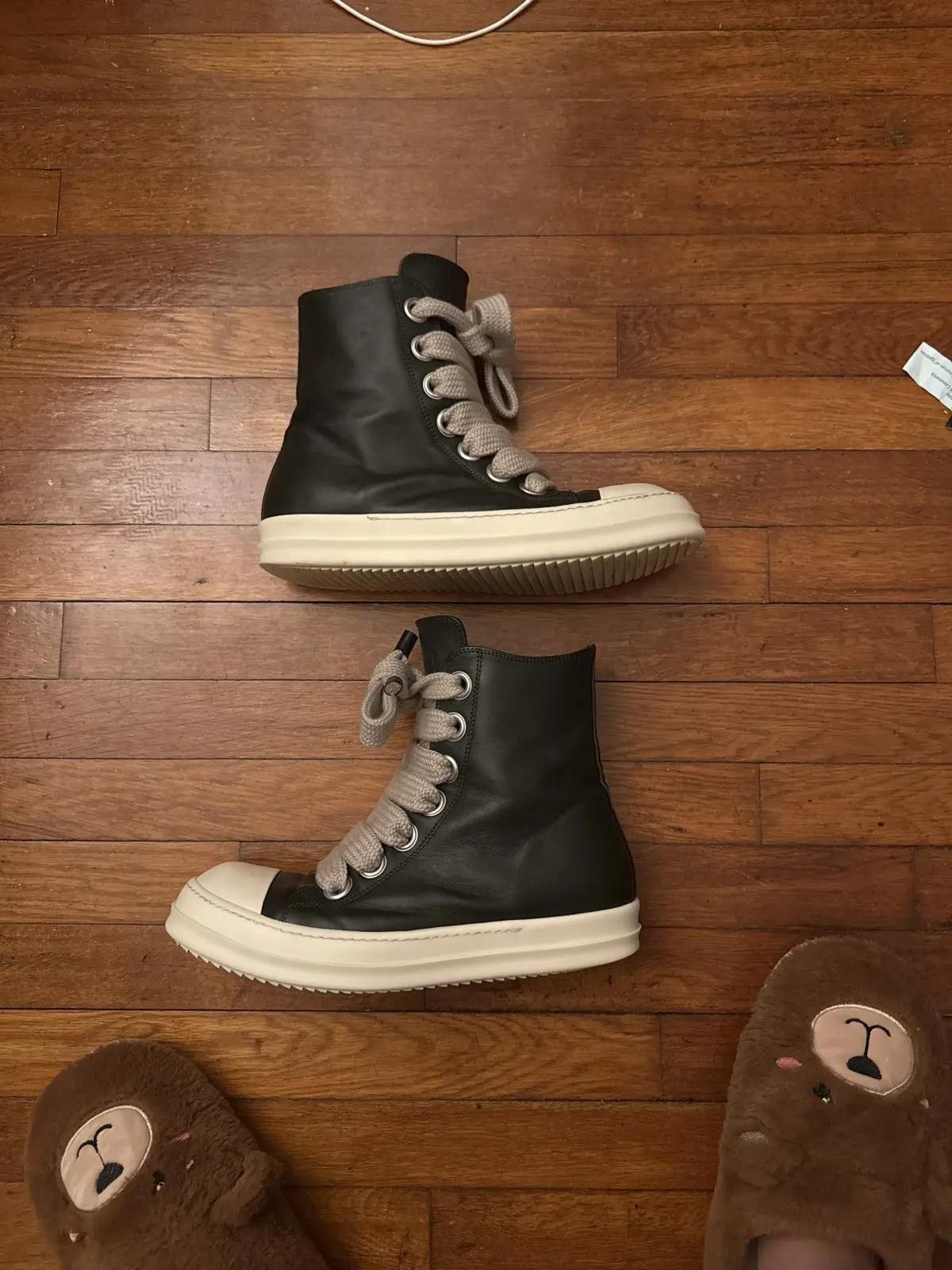 Rick Owens Rick Owen’s Jumbo Laced Hi-Top Sneakers Size US 11 / EU 44 - 4 Thumbnail