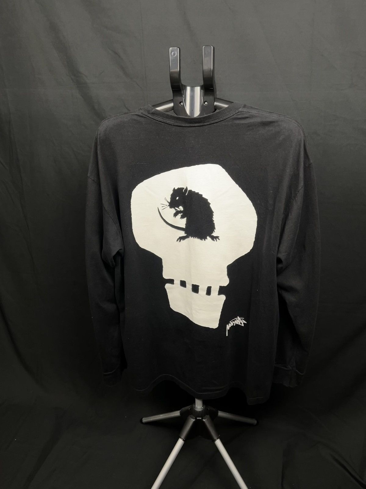 Designer Stussy big logos skull rat longsleeve tee Size US XL / EU 56 / 4 - 1 Thumbnail