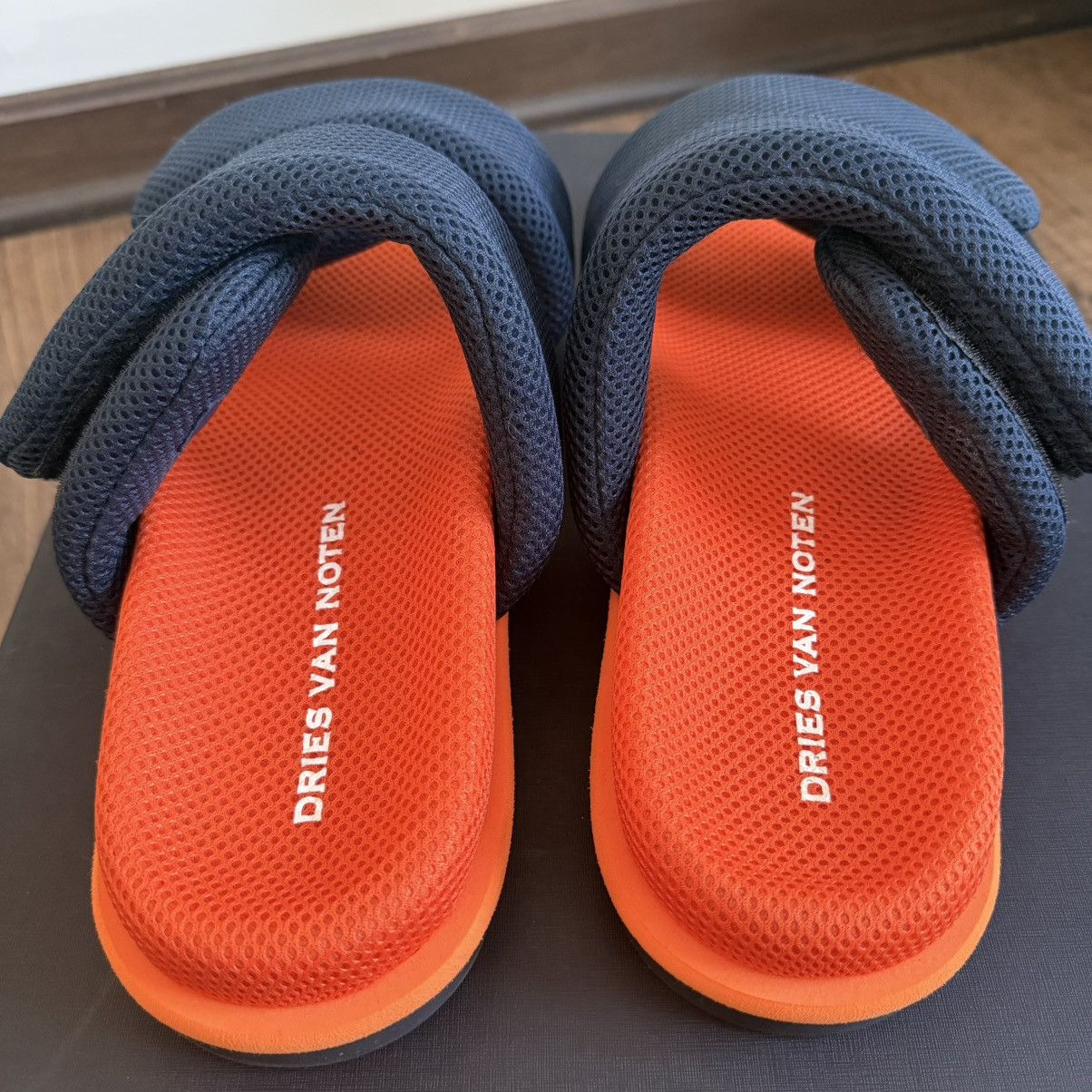 Dries Van Noten Dries Van Noten 2022 Nylon Sandal ‘Orange Blue’ Size US 11 / EU 44 - 4 Thumbnail
