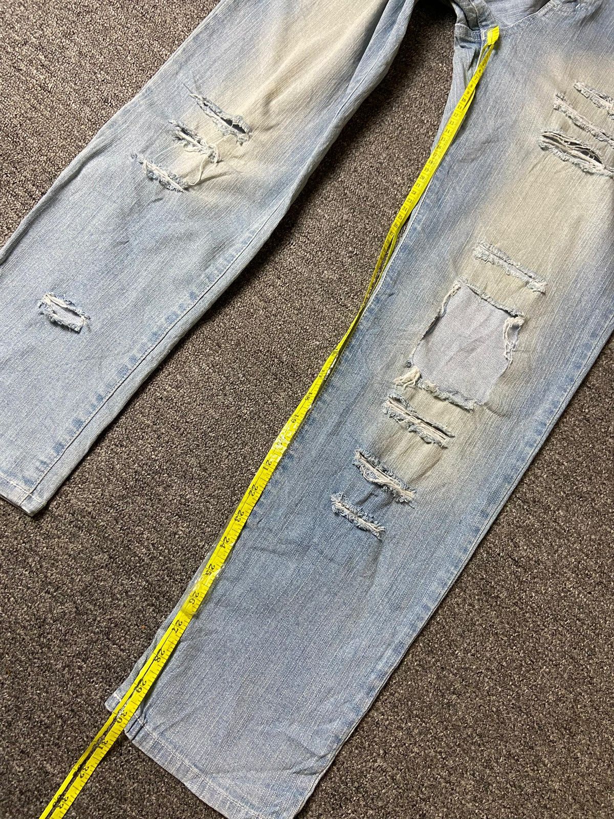 Japanese Brand × Vintage Japanese Brand Distressed Denim Ripped Jeans (123) Size US 34 / EU 50 - 8 Thumbnail