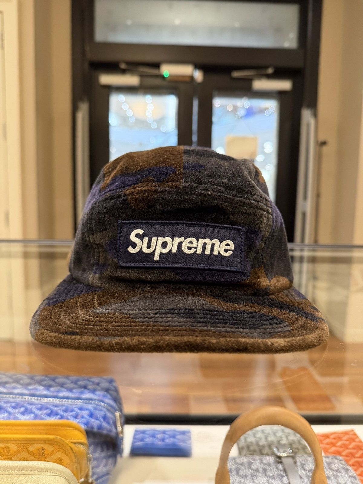 Supreme Supreme Satin Camo Camp Cap Size ONE SIZE - 1 Thumbnail