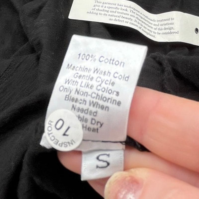 Designer Wilt Tiered-Hem Tee t shirt raw edges size small in Black Size S / US 4 / IT 40 - 6 Thumbnail