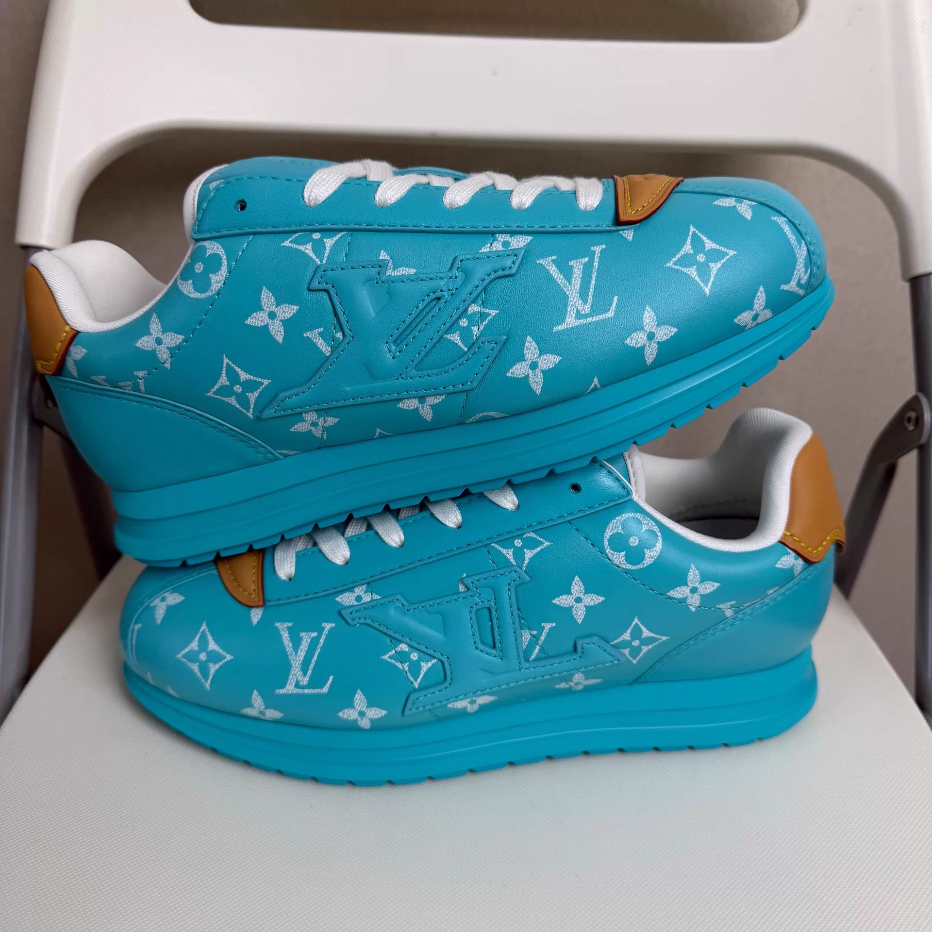 Louis Vuitton LOUIS VUITTON x Nigo Buttersoft FW25 Men's Blue Shoes Size US 9 / EU 42 - 6 Thumbnail
