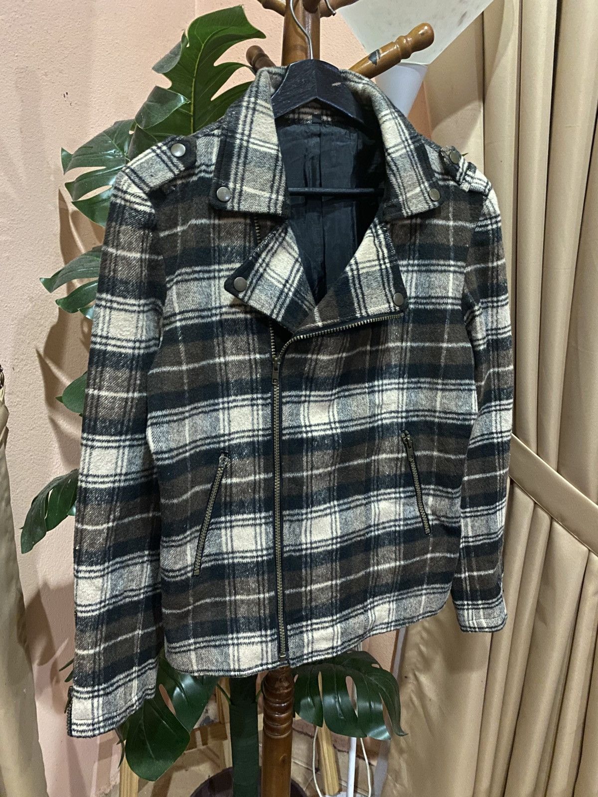 Vintage VINTAGE PLAID DOUBLE COLLAR JACKET Size US S / EU 44-46 / 1 - 3 Thumbnail