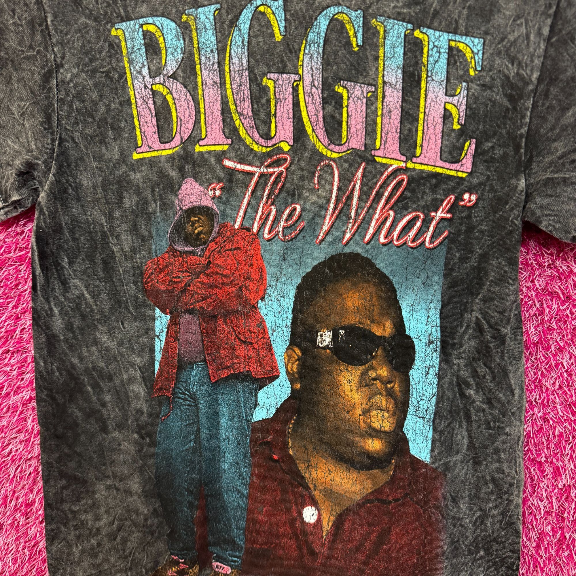Rap Tees Biggie Smalls The What mineral wash shirt size small Size US S / EU 44-46 / 1 - 2 Thumbnail