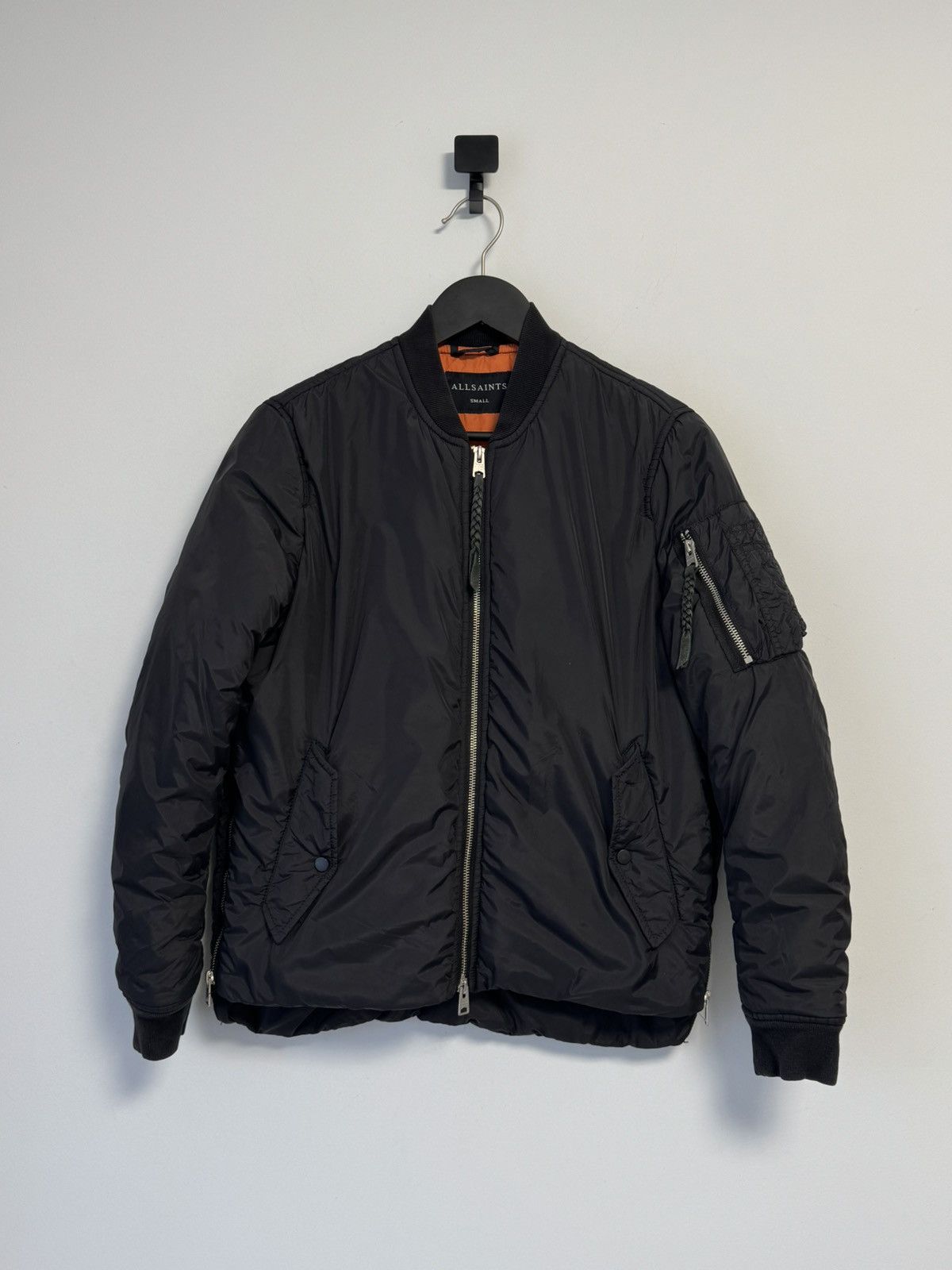 Allsaints Allsaints Women’s Bomber Jacket Avant Garde Y2K Style Size S / US 4 / IT 40 - 1 Thumbnail