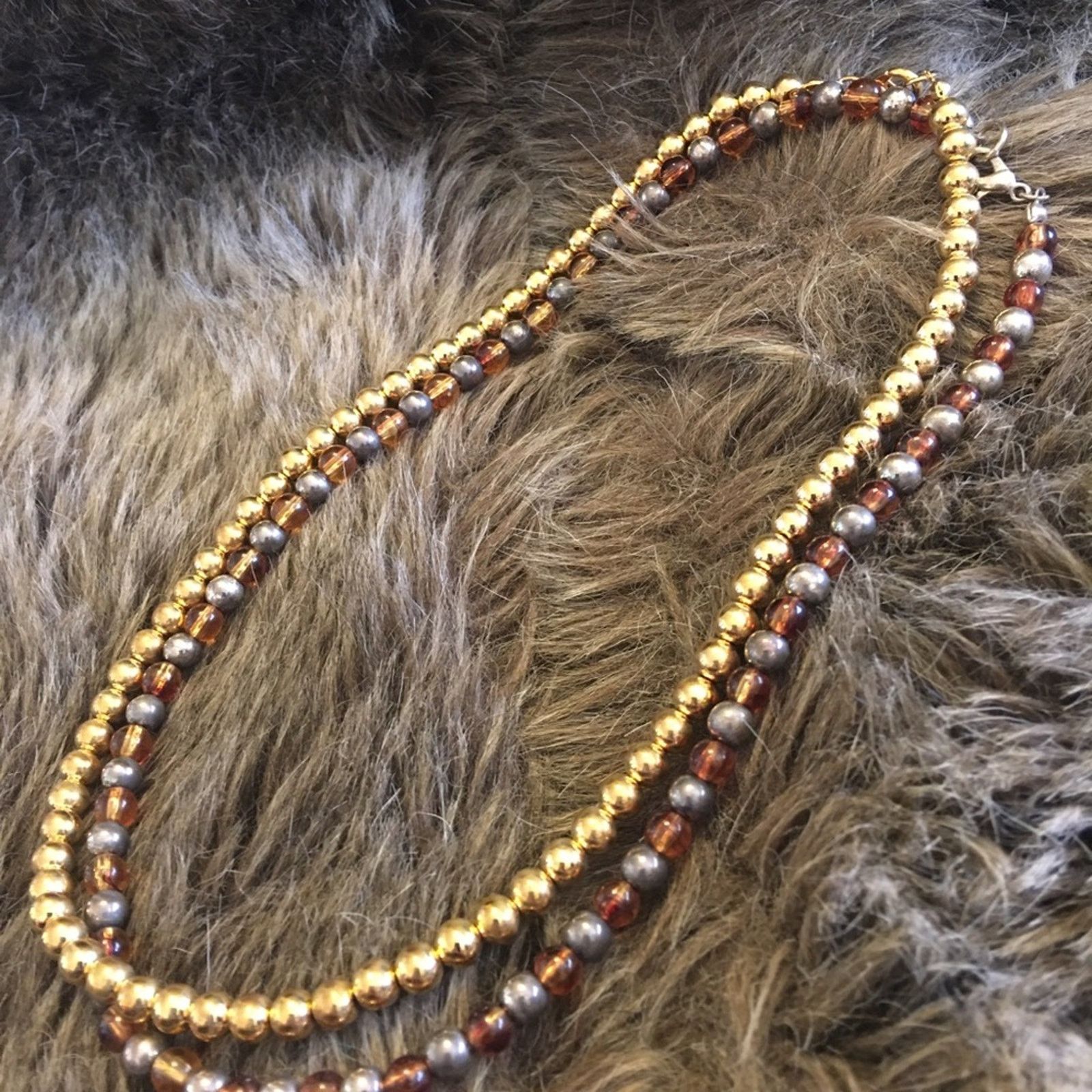 Jewelry Set of two multi tone beaded necklace bundle Size ONE SIZE - 1 Thumbnail