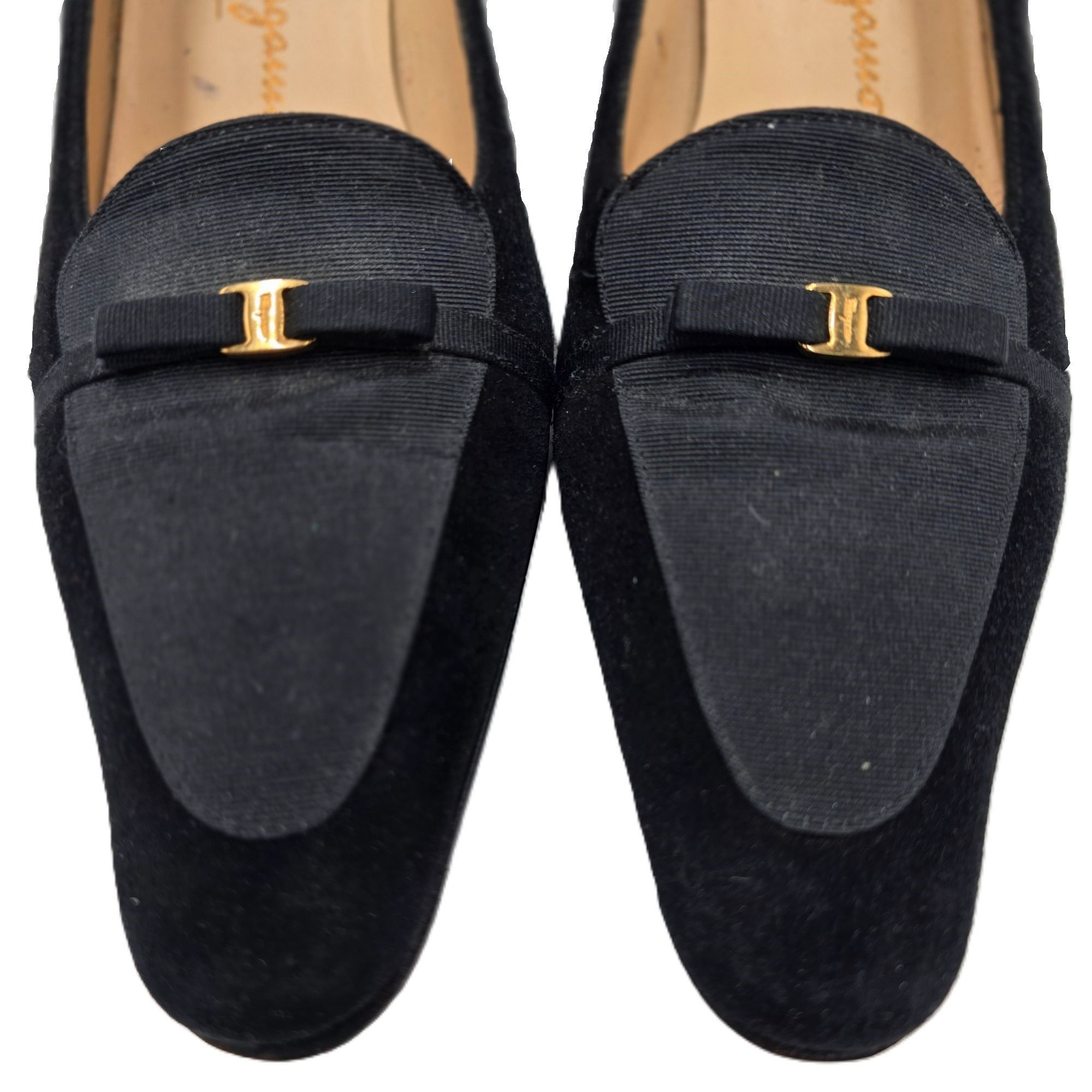 Salvatore Ferragamo Vintage Salvatore Ferragamo Italy Black Suede Pump Women 8.5 Size US 8.5 / IT 38.5 - 2 Thumbnail