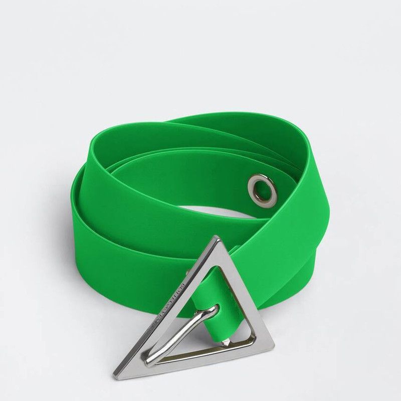 Bottega Veneta o1n1vont0425 Size: 95 / Triangle Belt in Green Size 38 - 1 Thumbnail