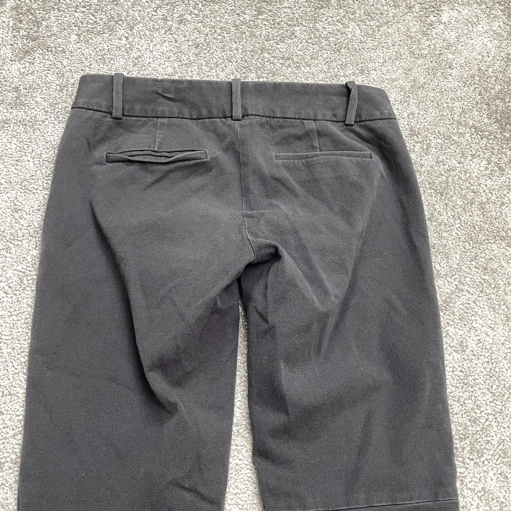 J.Crew J.Crew Minnie City Fit Twill Pants Womens 00 Dark Gray Crop 28x25 Chino Stretch Casual Formal Workwear Regular Size 25" / US 0 / IT 36 - 3 Thumbnail