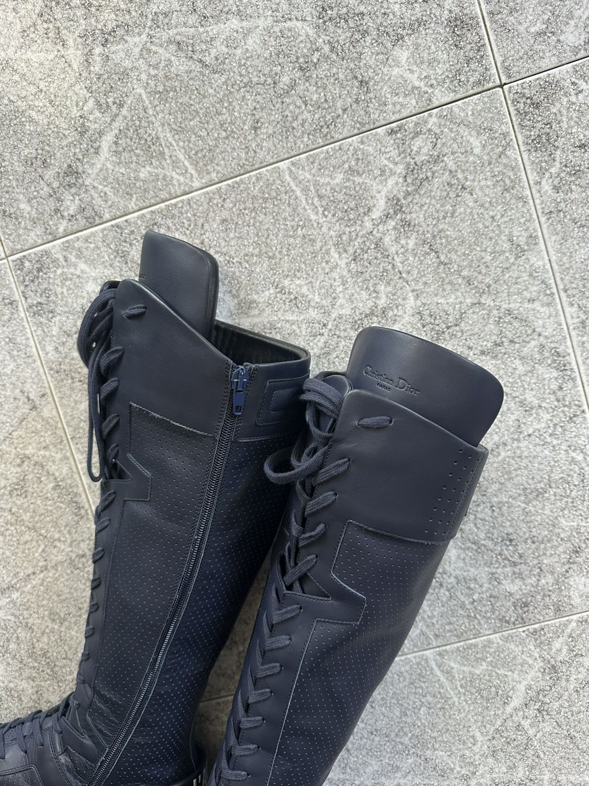 Dior SS 2017 Christian Dior “J’Adior” D-Fence Leather Boots Size US 11 / IT 41 - 8 Thumbnail