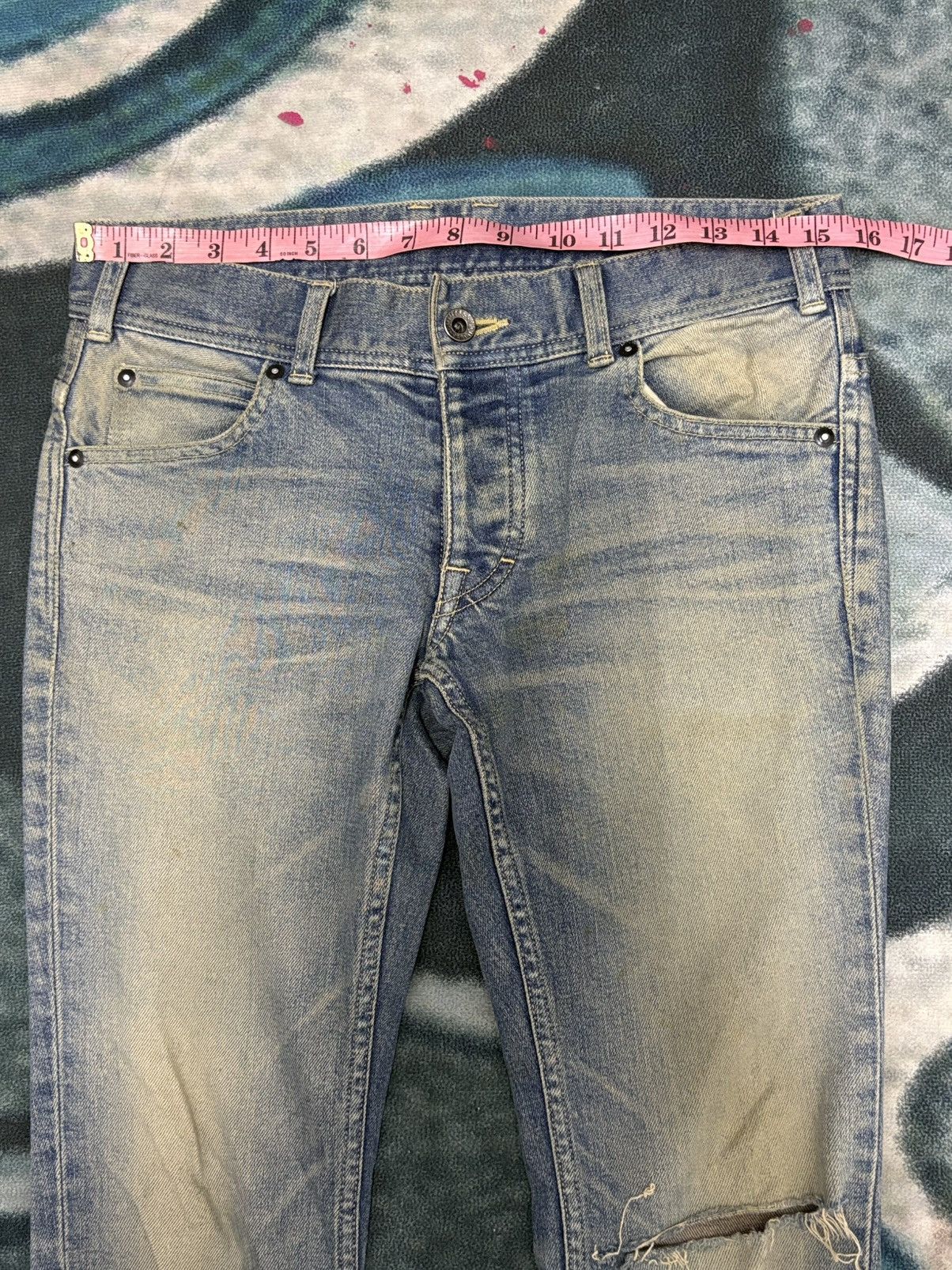 5351 POUR LES HOMMES 5351 POUR LES HOMME SLIM FIT DISTRESSED JEANS Size US 30 / EU 46 - 10 Thumbnail