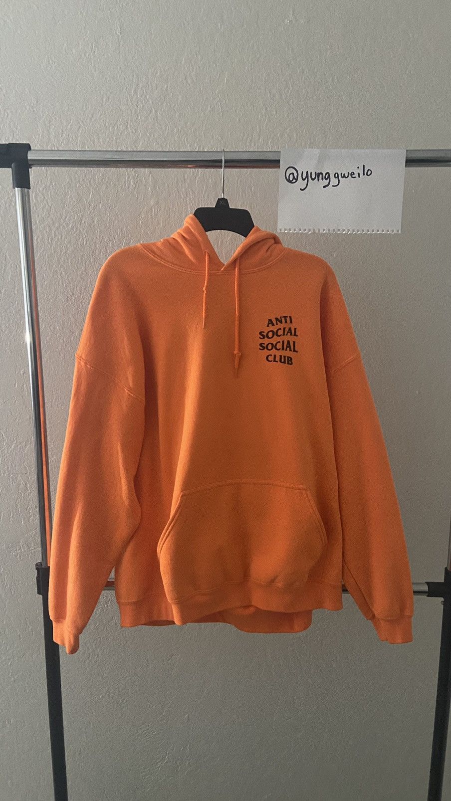 2024 Anti Social Social club Orange Shanghai Tee Size Small