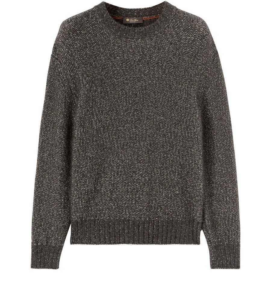 Loro Piana o1w1db10724 Dunstan Crew Neck Sweater in Grey Size US S / EU 44-46 / 1 - 1 Thumbnail