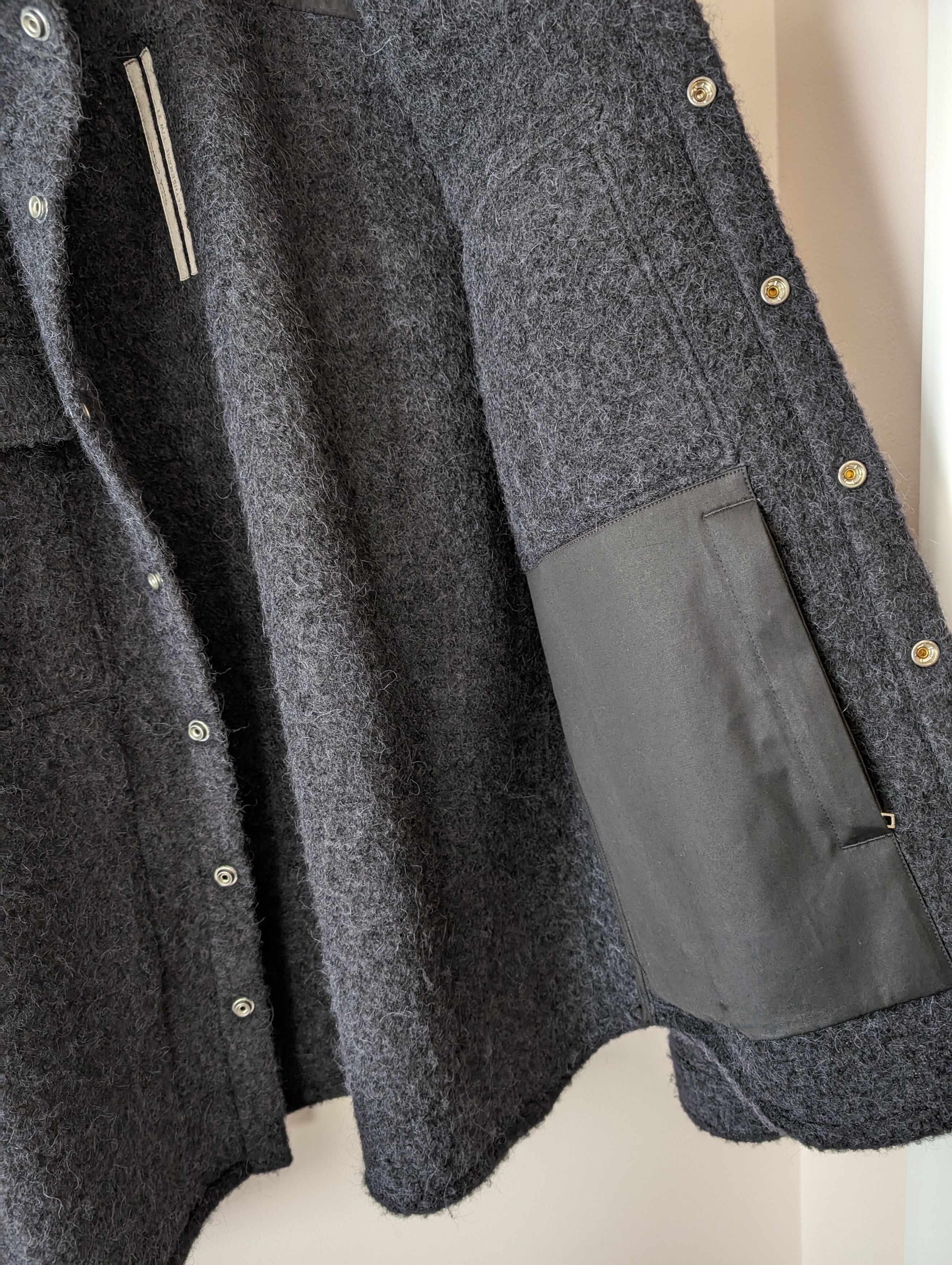 Rick Owens FW21 Alpaca/Mohair Outershirt Size US M / EU 48-50 / 2 - 7 Thumbnail