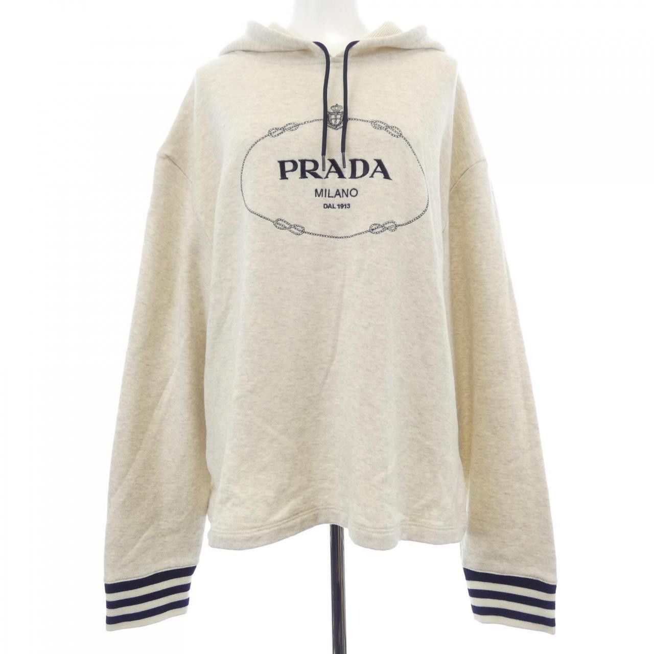 Prada Prada Prada Cotton Hoodie Textile Sweatshirts & Hoodies 134677 S232 1X6Q DUTY FREE for USA Size ONE SIZE - 1 Thumbnail