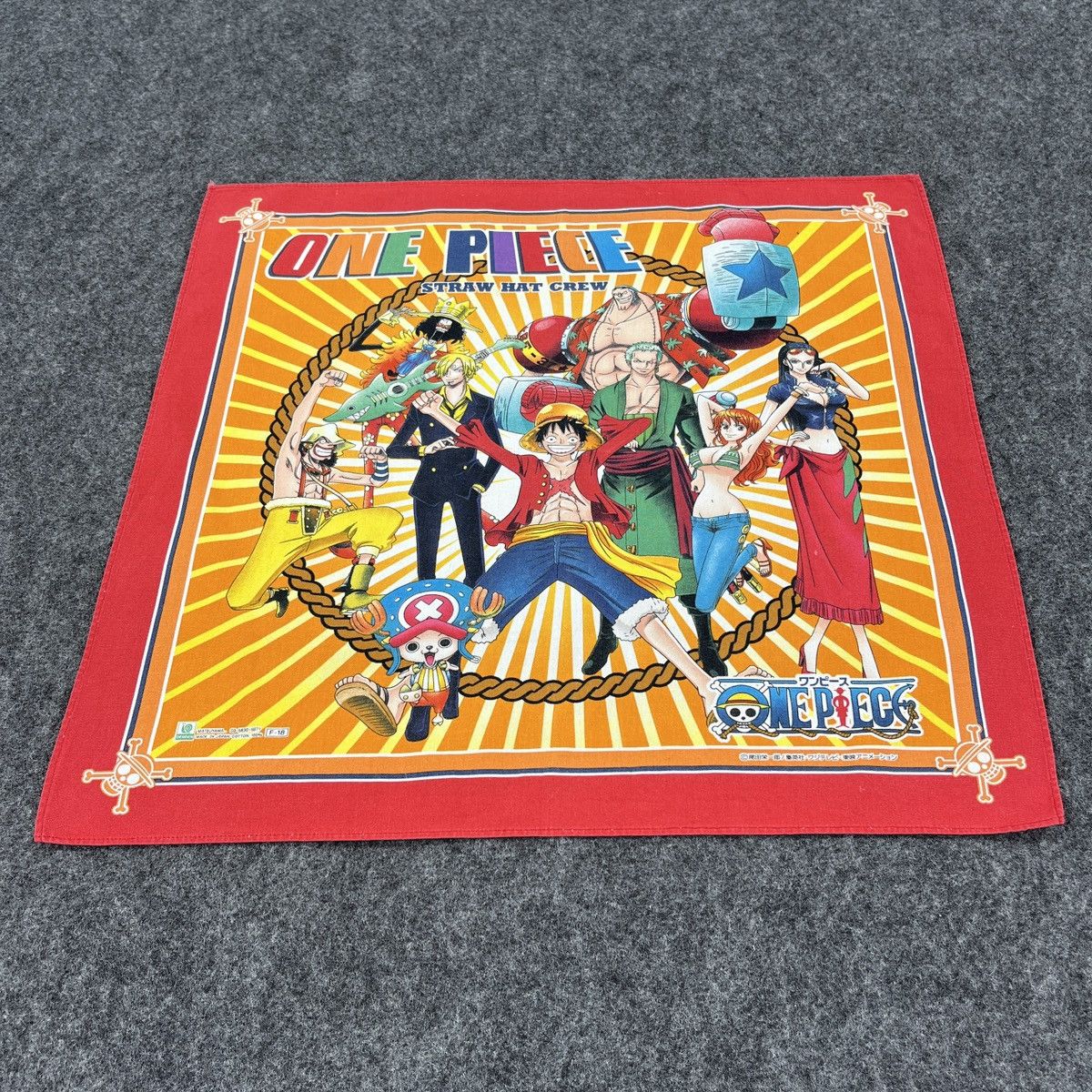 Anime × One Piece × Vintage One Piece Handkerchief / Bandana / Neckerchief B116 Size ONE SIZE - 1 Thumbnail