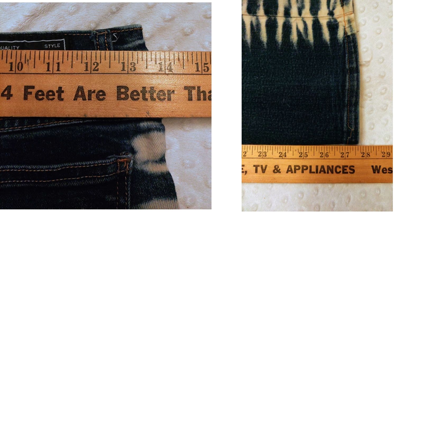 Swatch VINTAGE Watch LA Jeans Women's Size 9/10 Dark Wash Acid Washed 90s Hipster USA Jeans Women Size 30" / US 8 / IT 44 - 9 Thumbnail