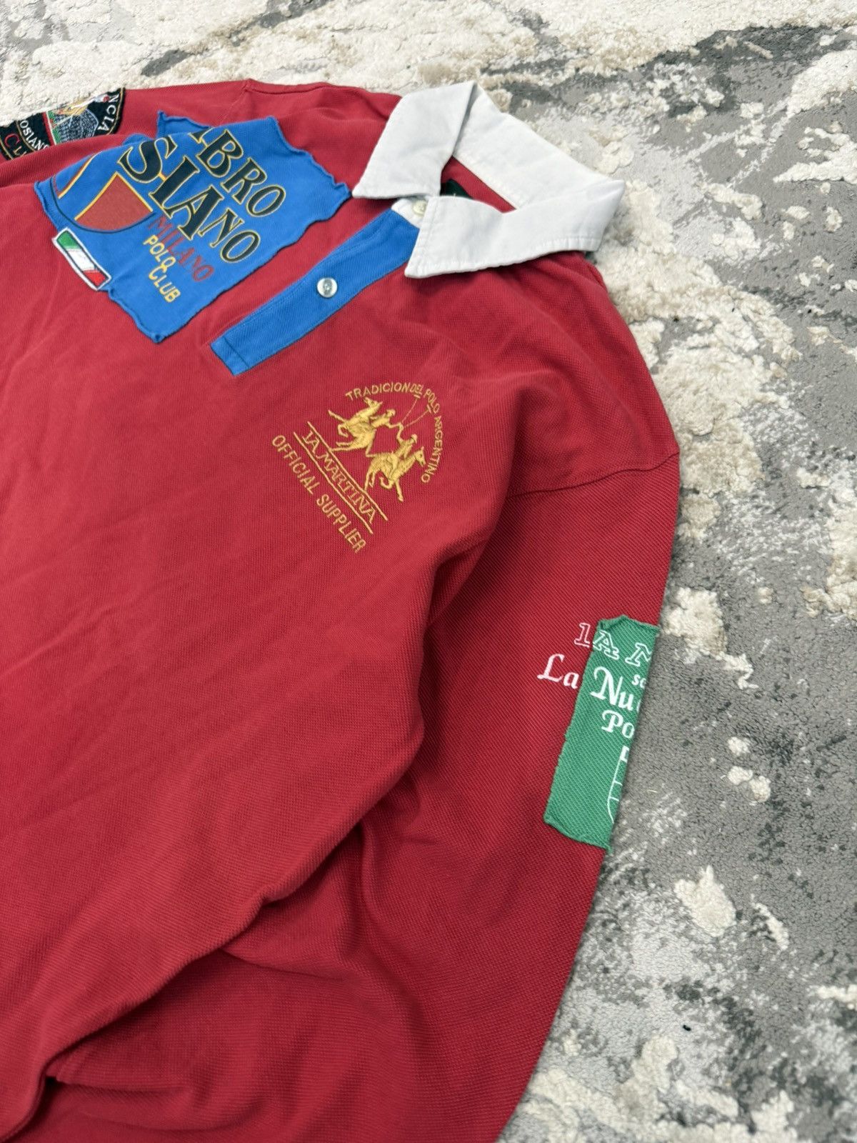 La Martina La Martina Longsleeve Ambrosiano Milano Polo Club L Arhivio Size US L / EU 52-54 / 3 - 5 Thumbnail