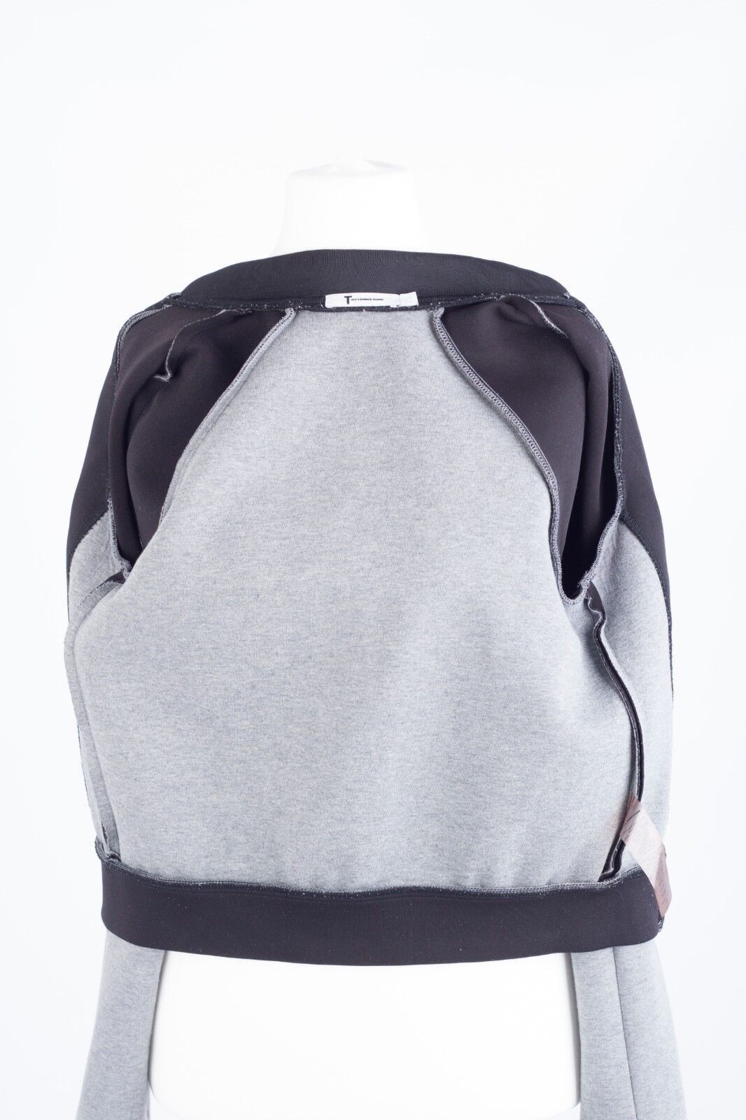 Alexander Wang × T by Alexander Wang T Alexander WANG Women's Bomber, Gray Sleeve, Black Body Size S / US 4 / IT 40 - 5 Thumbnail