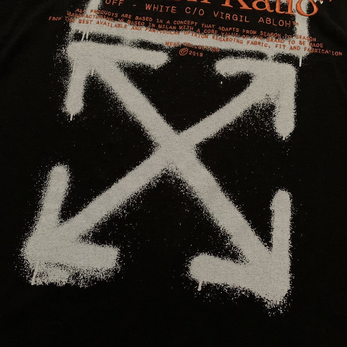Off-White Off White Small Golden Ratio Arrows Black Tee Virgil Abloh Size US S / EU 44-46 / 1 - 3 Thumbnail