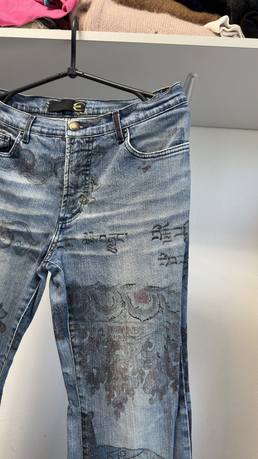 Roberto Cavalli A/W 2003 Roberto Cavalli Asian Fantasies Tattoo Flare Denim Size 25" / US 0 / IT 36 - 5 Thumbnail