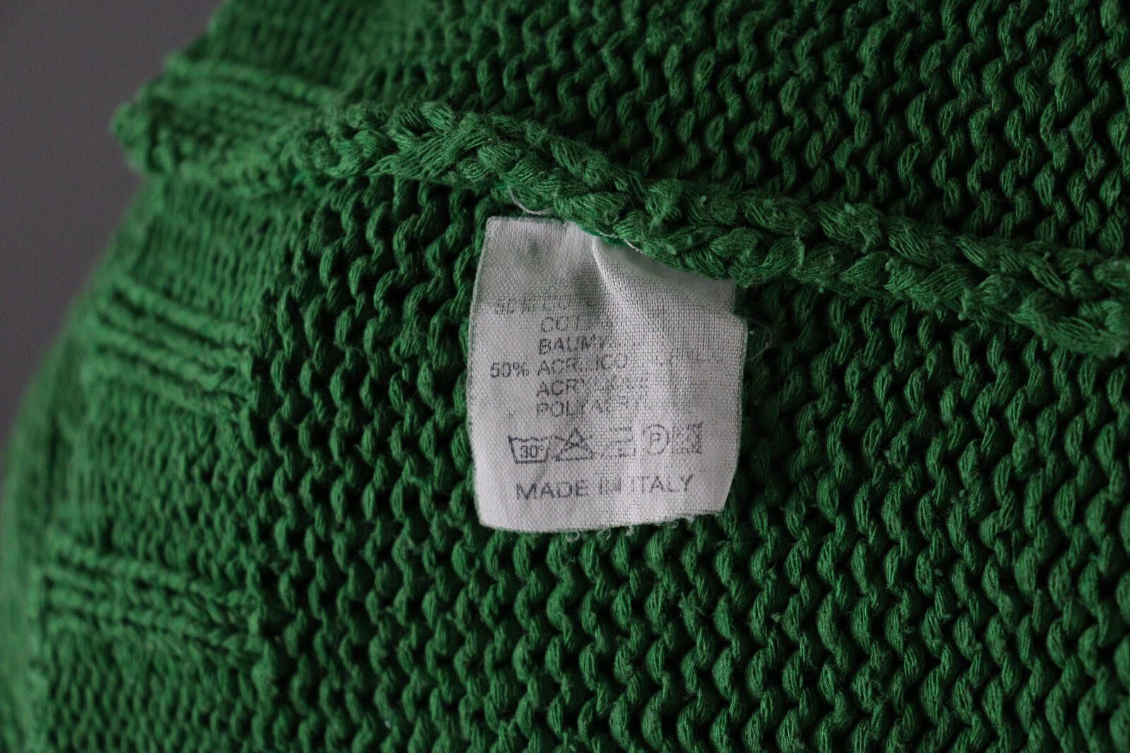 Designer Elisa Cavaletti Loose Green Casual Knit Sweater Size L Size L / US 10 / IT 46 - 10 Thumbnail