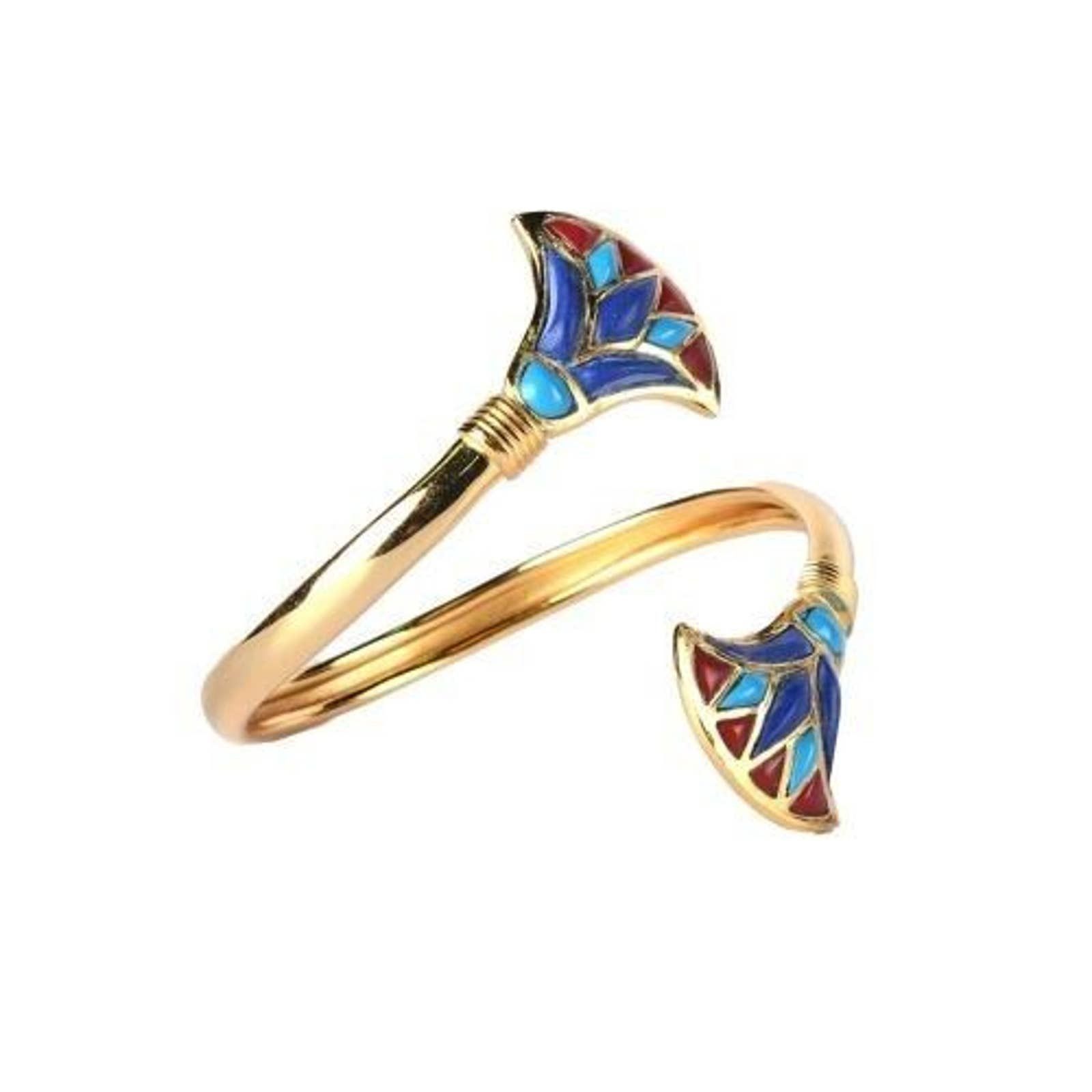 image of Unbrnd Ancient Egyptian Lotus Women Bracelet in Gold