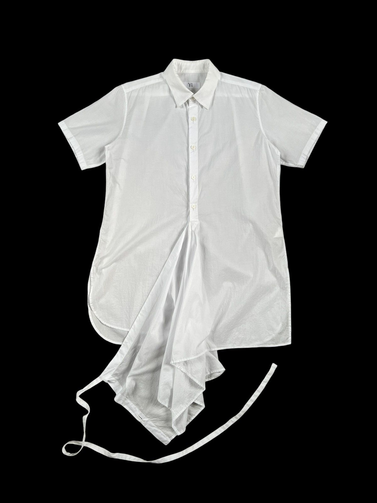 Yohji Yamamoto Archive 1990 Y’s Runaway Asymmetrical Button Shirt Size US M / EU 48-50 / 2 - 10 Thumbnail