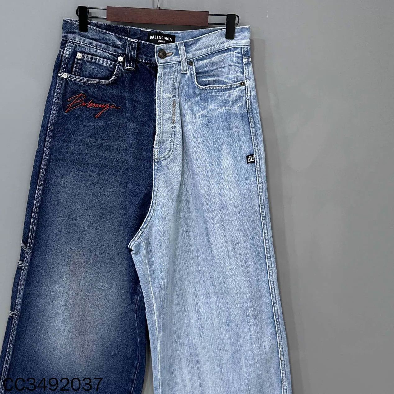 Balenciaga Balenciaga Colorblock Embroidered Jeans XS Women's Size 25" / US 0 / IT 36 - 2 Thumbnail