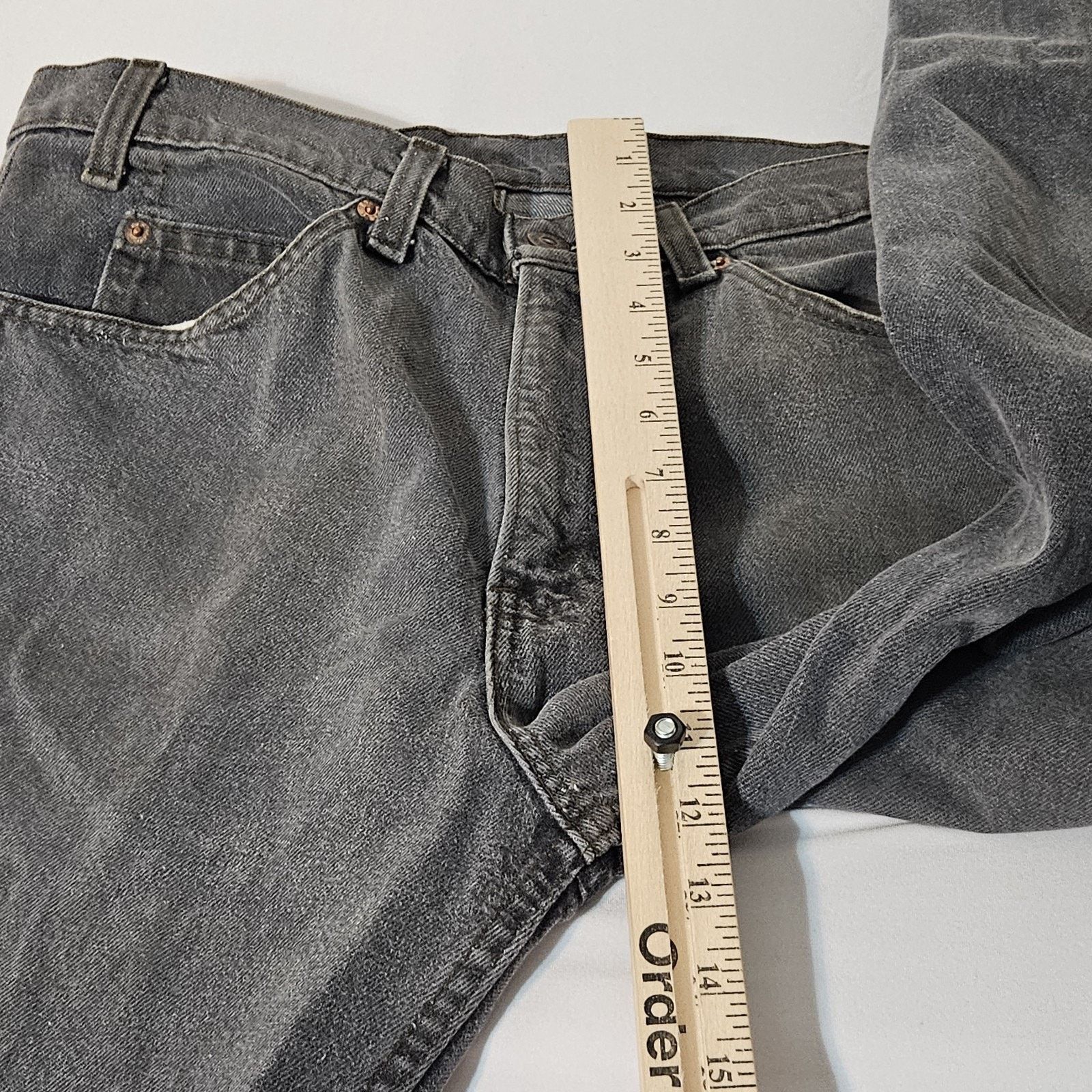 Levi's Vintage ORANGE TAG Levi’s 509 Black USA W32 X L27 Faded Size US 32 / EU 48 - 11 Thumbnail