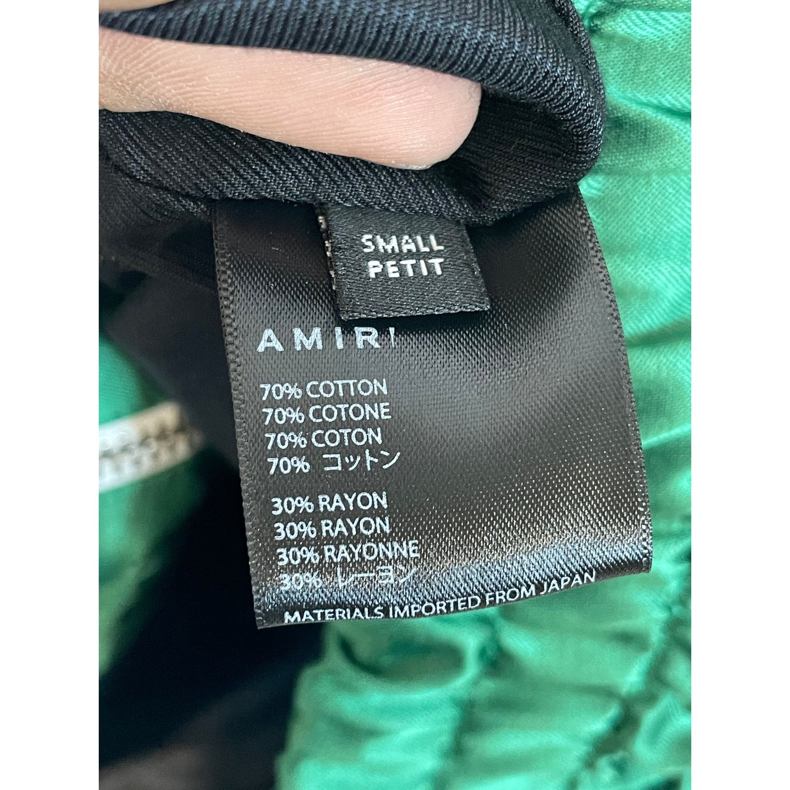 Amiri Amiri Track Jacket Green Used Small Size US S / EU 44-46 / 1 - 5 Thumbnail