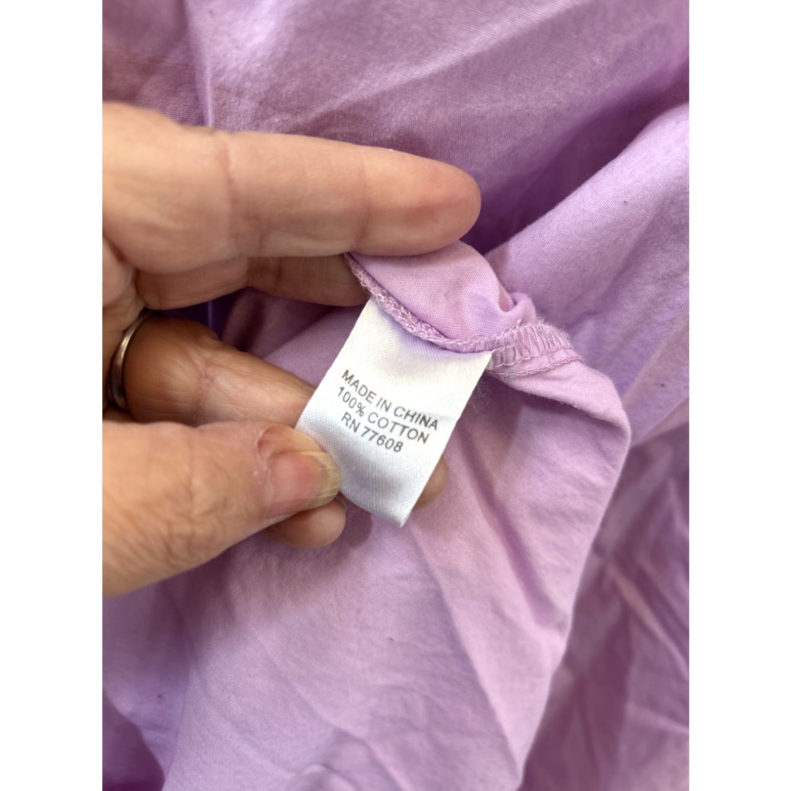Vintage J. Peterman Shirt Dress Purple Pink XL Long Sleeve Buttondown Cotton Pullover 3/4 Length Casual Workwear Size XL / US 12-14 / IT 48-50 - 7 Thumbnail