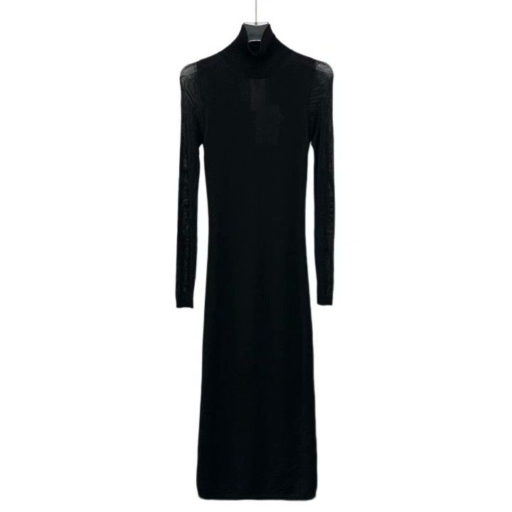 Max Mara MaxMara Natalia Black Turtleneck Knit Dress Size XS / US 0-2 / IT 36-38 - 1 Thumbnail