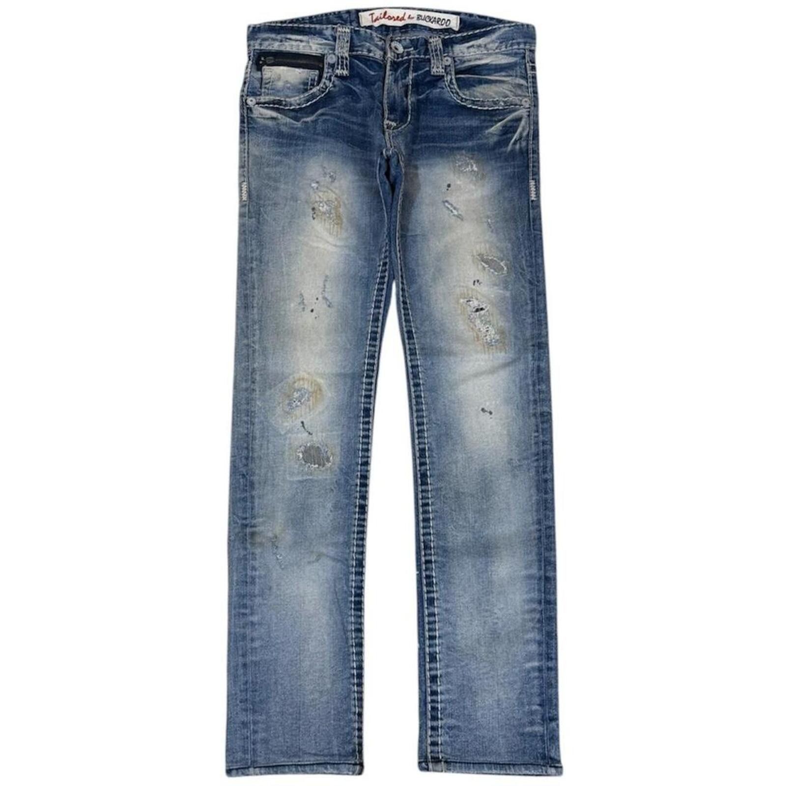 True Religion Vintage Buckaroo Skinny fit ripped look denim jeans Size US 32 / EU 48 - 1 Thumbnail