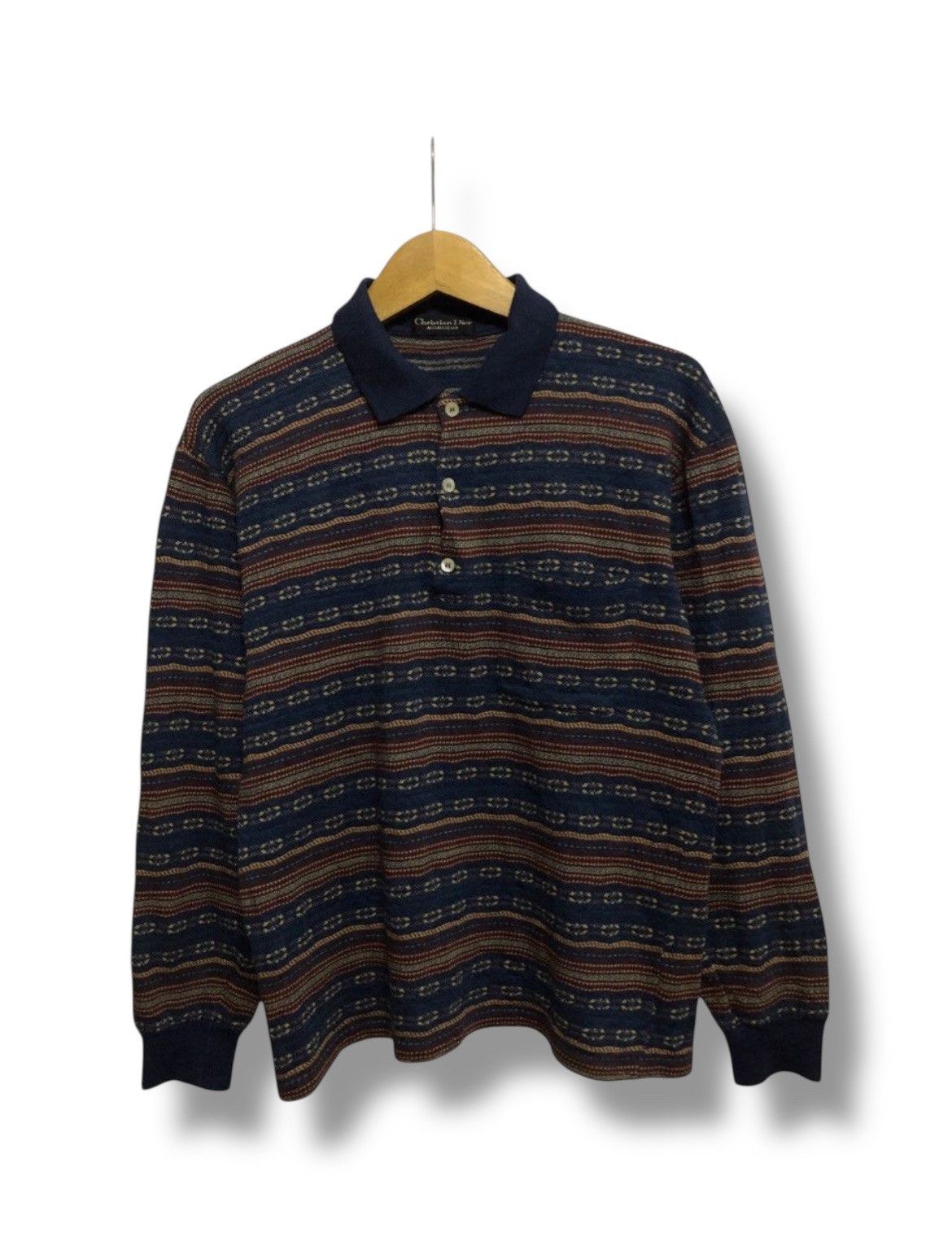 Dior Christian Dior Wool Poloshirt Size US M / EU 48-50 / 2 - 1 Thumbnail